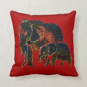 Gothicchicz Elephant American MoJo Pillow