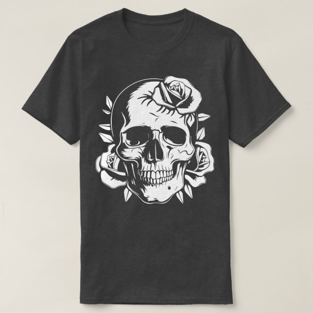 gothicwith roses T-Shirt (Design Front)