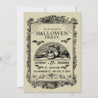 Gothmas Halloween Party Invite — Dark