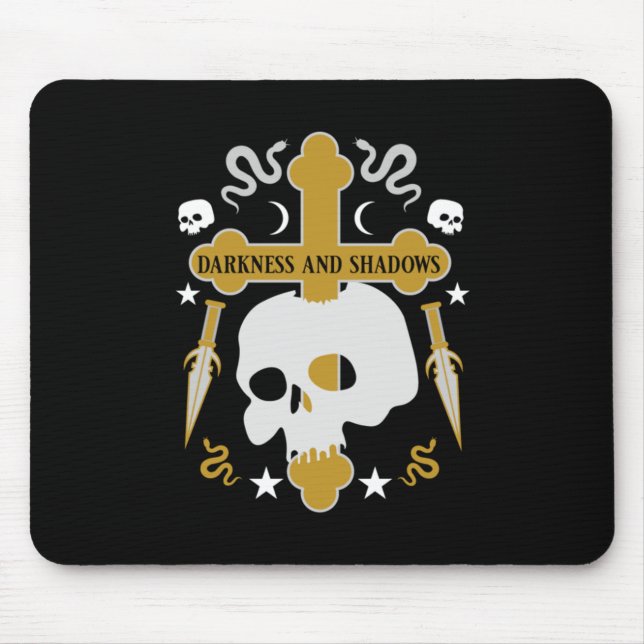 Goths Skull And Cross   Mouse Pad (Front)