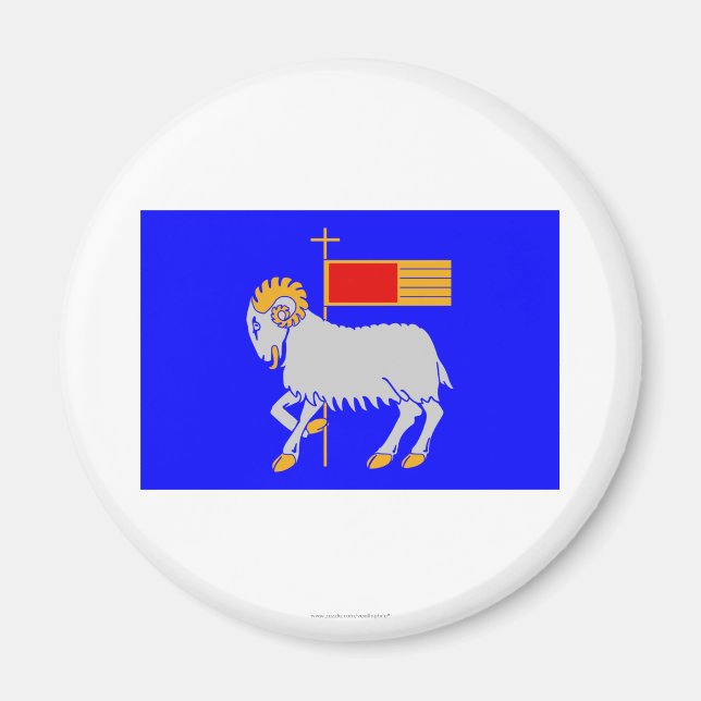 Gotlands län flag magnet (Front)