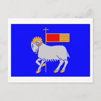 Gotlands län flag postcard