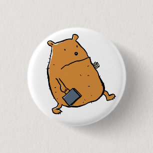 gotowork 3 cm round badge