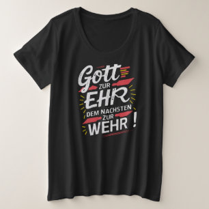 Gott zur Ehr dem Nächsten zur Wehr - Feuerwehr Plus Size T-Shirt