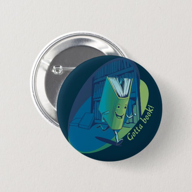 Gotta Book 6 Cm Round Badge (Front & Back)