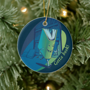 Gotta Book Ceramic Tree Decoration