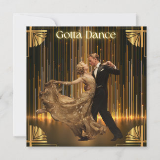Gotta Dance – Vintage Ballroom Art Deco Holiday Card