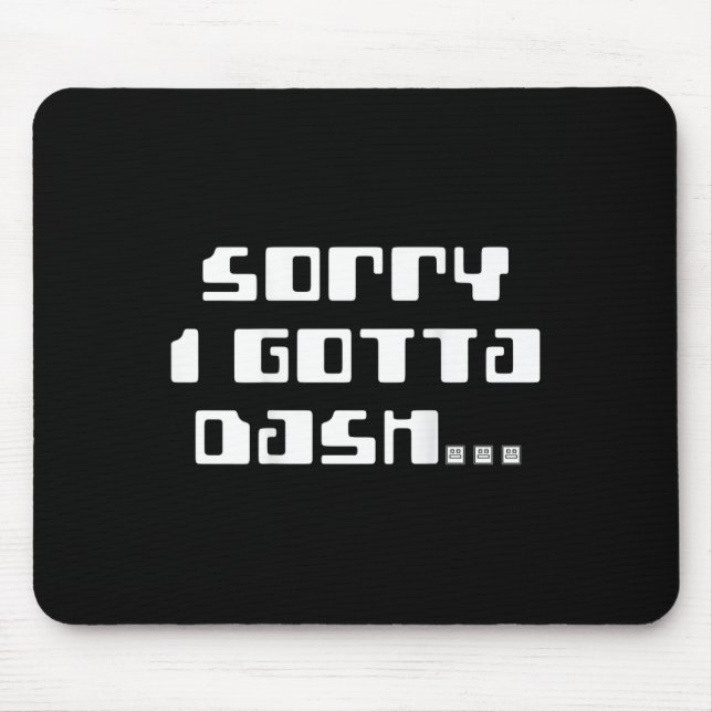 Gotta Dash Video Game Geometry Video Gamer Back Pr Mouse Pad (Front)