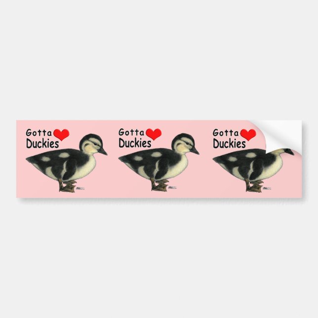 Gotta Love Duckies Bumper Sticker (Front)