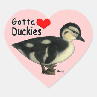 Gotta Love Duckies Heart Sticker
