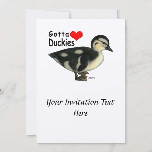 Gotta Love Duckies Invitation (Front)