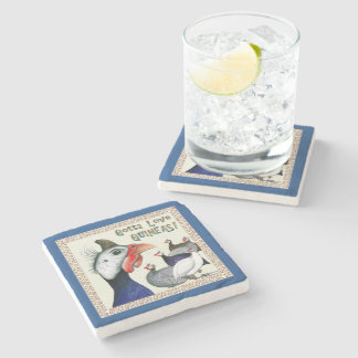 Gotta Love Guineas! Stone Coaster