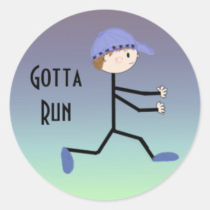 Gotta Run Classic Round Sticker