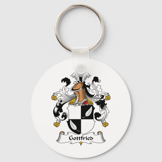 Gottfried Family Crest Key Ring (Front)