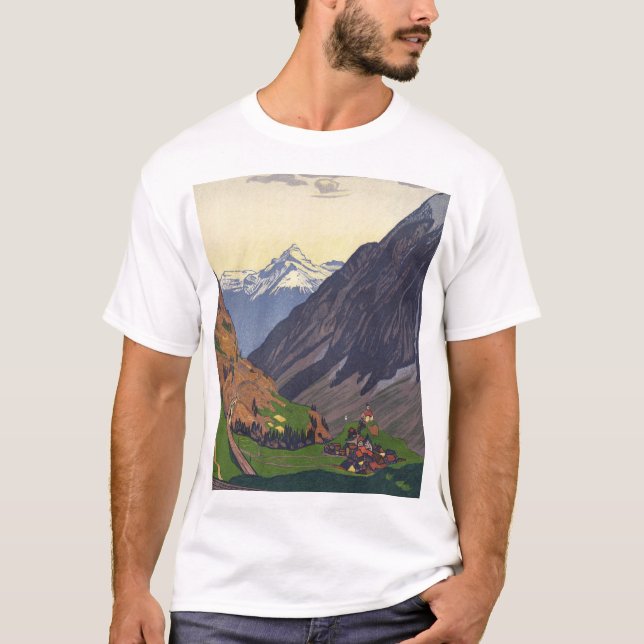 Gotthard Pass mountain pass in the Alps T-Shirt (Front)