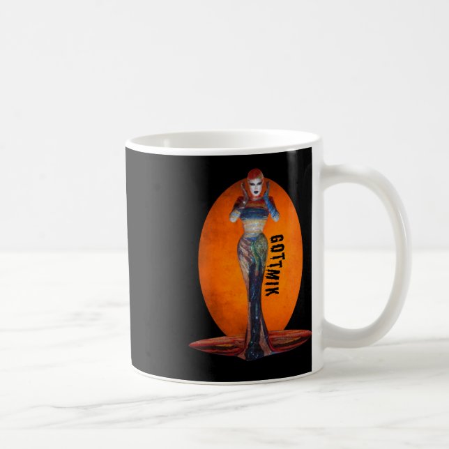 Gottmik The Scream Sticker  Coffee Mug (Right)