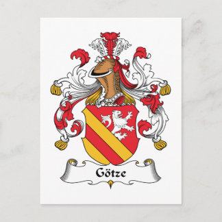 Gotze Family Crest Postcard