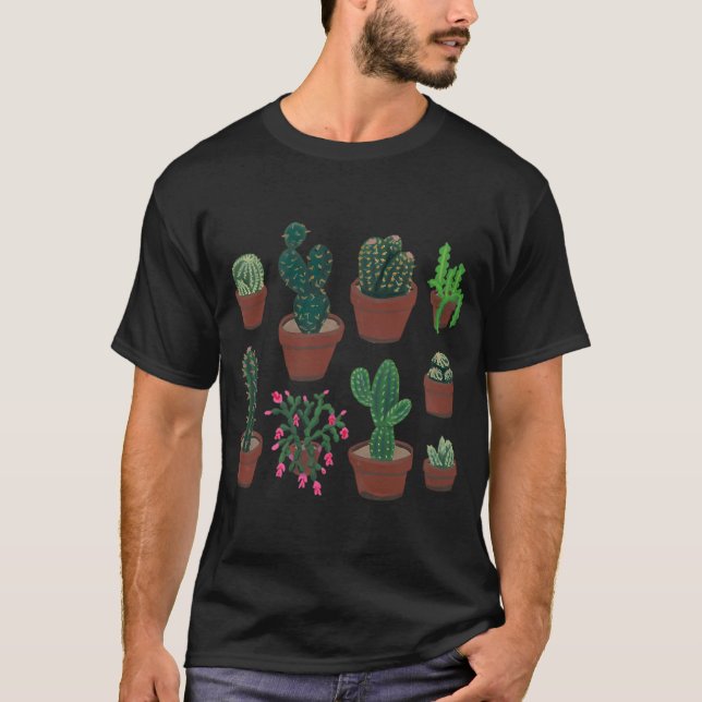 Gouache Cacti T-Shirt (Front)