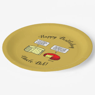 Gouda and Jack Cheese Tasting Birthday Party Paper Plate
