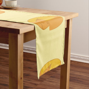 Gouda Cheese Rounds Dutch Foodie Gastronomy Short Table Runner