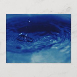 Gouffre d'eau bleu postcard