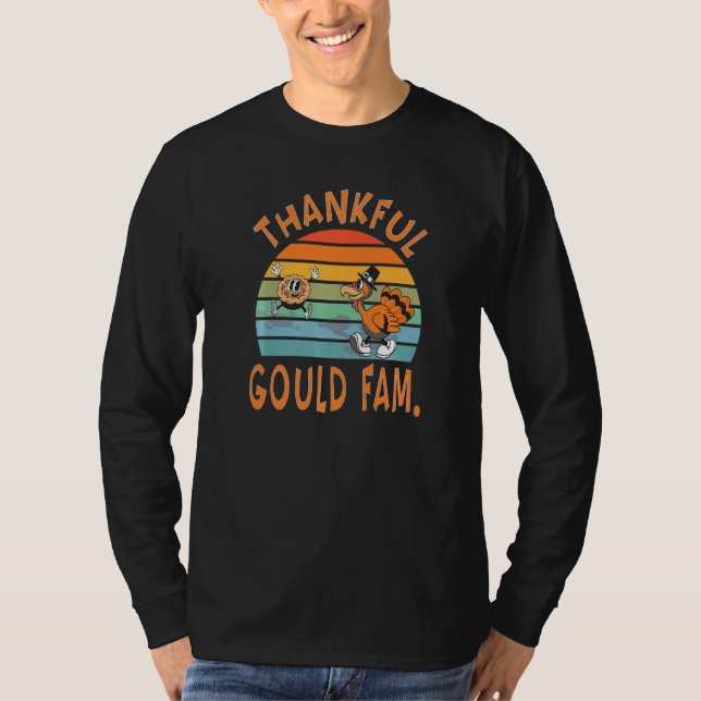 Gould Family  Thanksgiving Reunion Party T-Shirt (Front)
