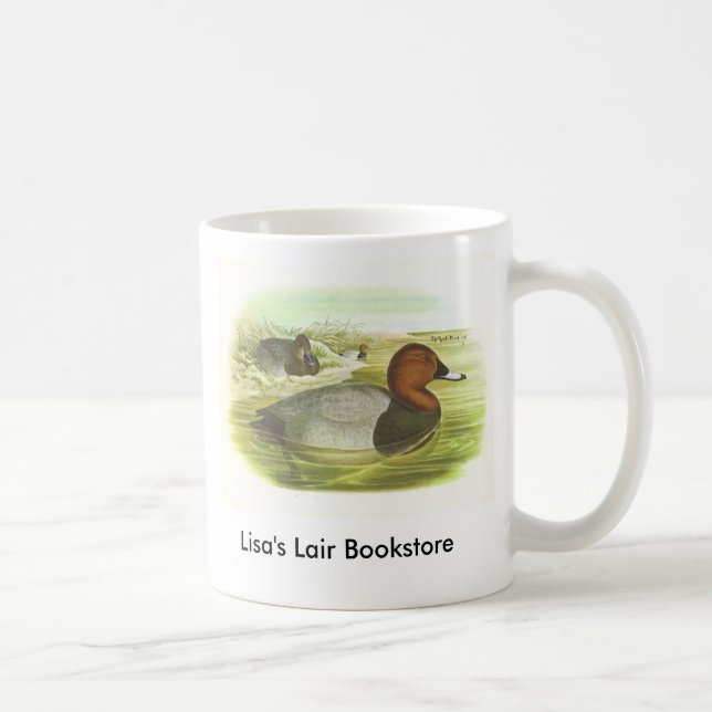 Gould - Pochard - Aythya ferina Bookstore Promo Coffee Mug (Right)