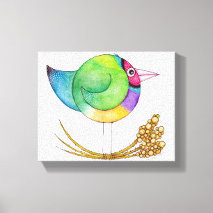 Gouldian Finch canvas Print