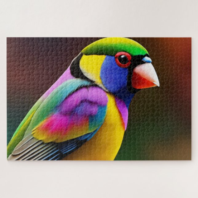 Gouldian Finch Jigsaw Puzzle (Horizontal)