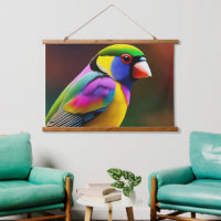 Gouldian Finch Wall Tapestry