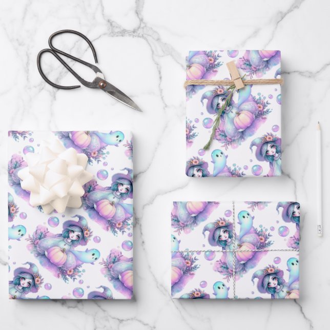 Gourd Day Gorgeous Gal Wrapping Paper Sheet (Front)