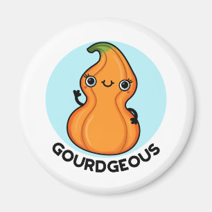 Gourd-geous Funny Gourd Veggie Pun Magnet