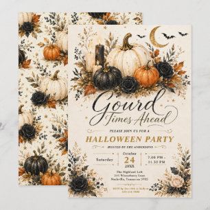 Gourd Times Ahead Halloween Invitation