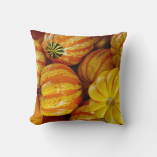 Gourds Pumpkins Fall Autumn Rustic Country Cushion