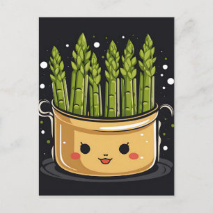 Gourmet Asparagus Cute Postcard