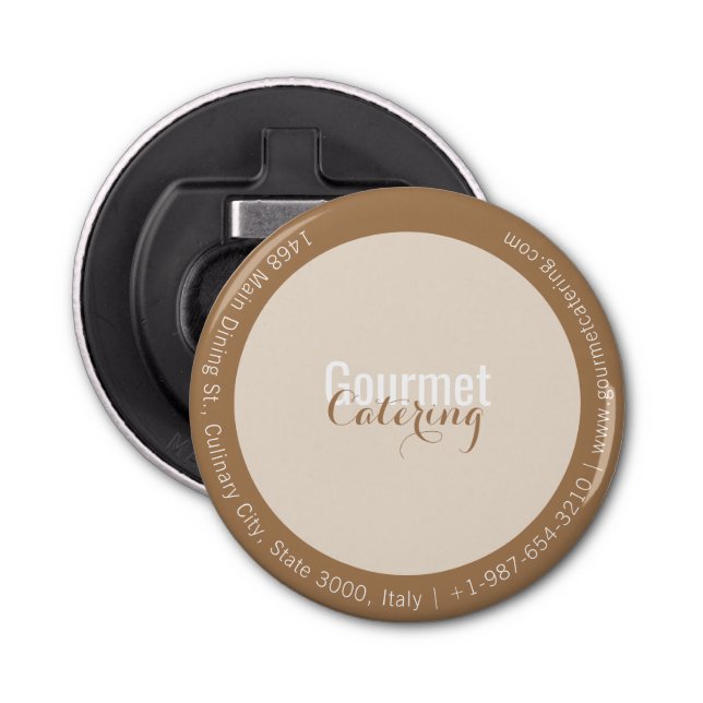 Gourmet Catering Bottle Opener (Front)