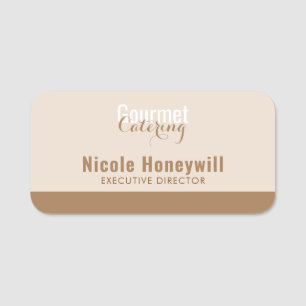 Gourmet Catering Name Tag