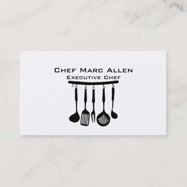 Gourmet Chef Business Card (Front)