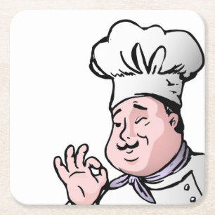 GOURMET CHEF SQUARE PAPER COASTER