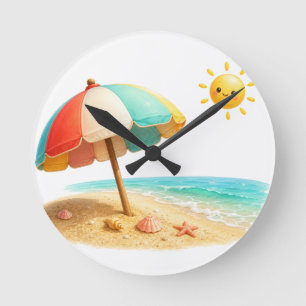 Gourmet Doughnuts Kitchen Wall Clock Colourful B