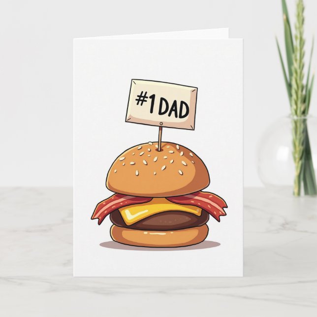 Gourmet Fathers Day Burger Card (Front)