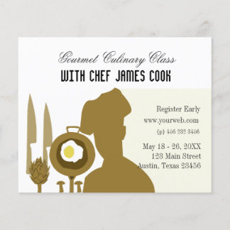 Gourmet Food Catering The Modern Culinary Chef Flyer