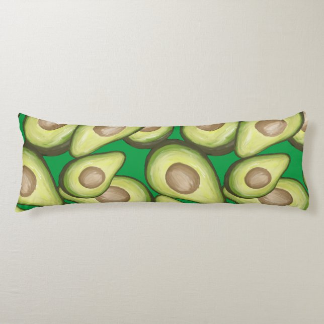 Gourmet Fresh Cut Vegan Avacados Body Cushion (Front)