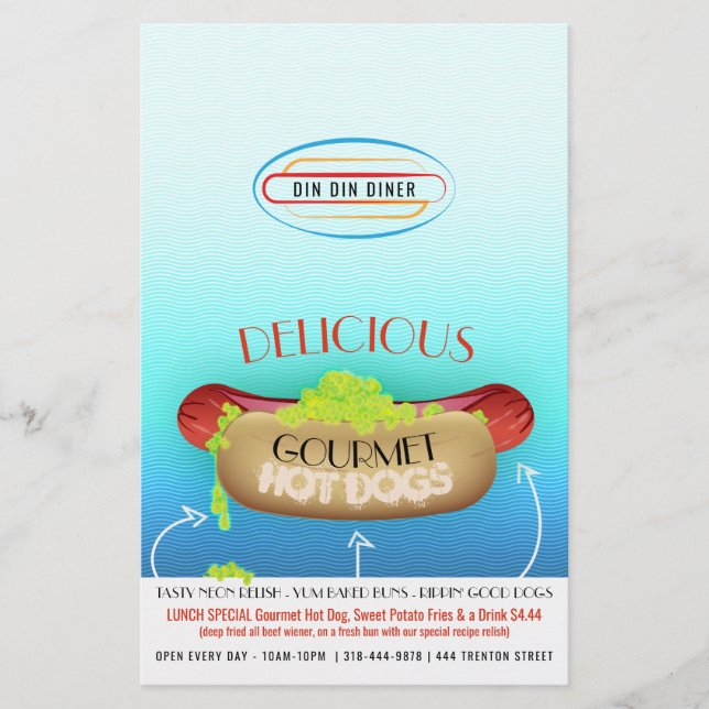 GOURMET HOT DOG FLYER (Front)