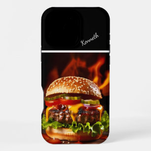 Gourmet Steaming Cheeseburger iPhone 16 Pro Max Case