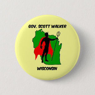 Gov Scott Walker 6 Cm Round Badge