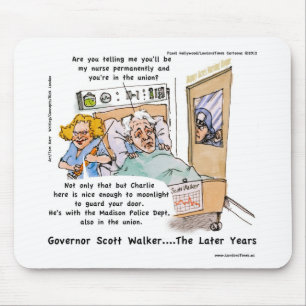 Gov Scott Walker Funny Satirical Gifts Tees Etc Mouse Pad