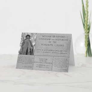 Gov William Bradford collage Card