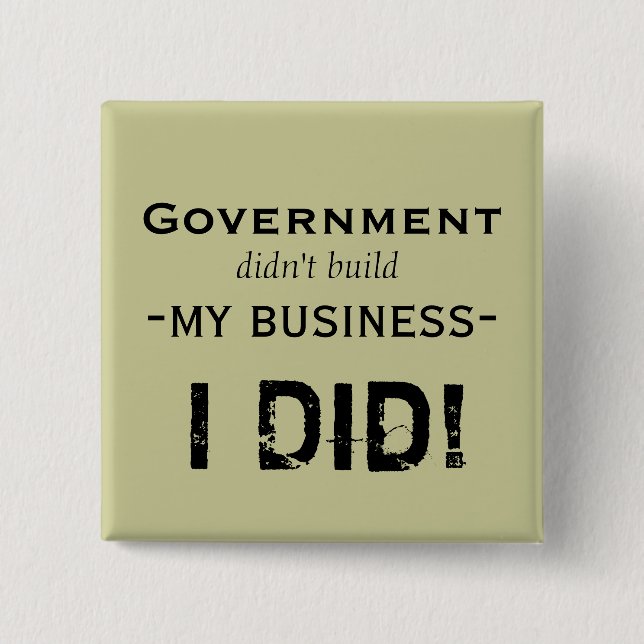 Government... 15 Cm Square Badge (Front)