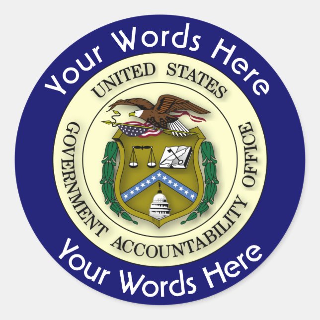Government Accountability Office GAO Sticker (Front)